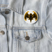 Bat Gold Het museum Zazzle Gifts Ronde Button 5,7 Cm (In situ)