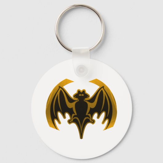 Bat Gold Het museum Zazzle Gifts Sleutelhanger (Voorkant)