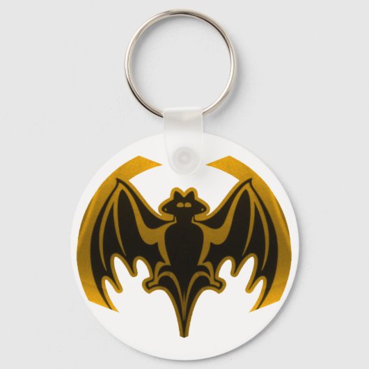 Bat Gold Het museum Zazzle Gifts Sleutelhanger (Voorkant)
