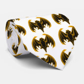 Bat Gold Het museum Zazzle Gifts Stropdas (Opgerold)