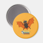 Bat Granny Librarian Cute Book Lover Magneet (Voorkant / Achterkant)