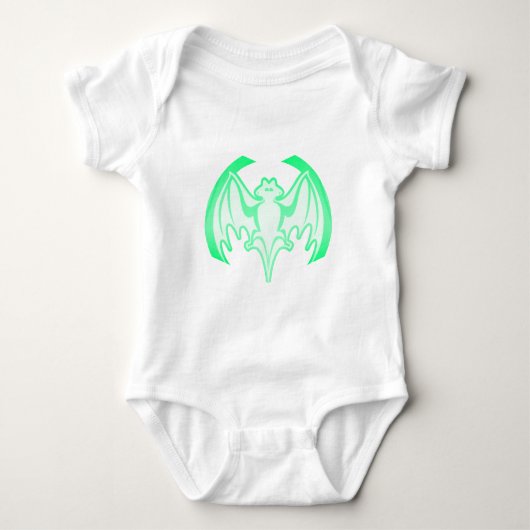 Bat Green Inv Het MUSEUM Zazzle Gifts Romper (Voorkant)