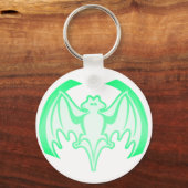 Bat Green Inv Het MUSEUM Zazzle Gifts Sleutelhanger (Voorkant)