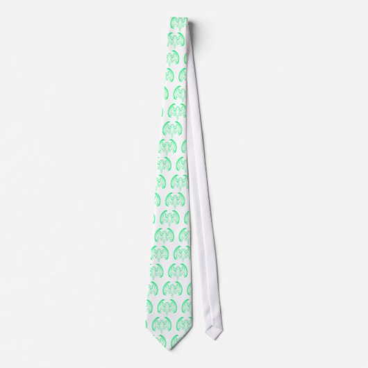 Bat Green Inv Het MUSEUM Zazzle Gifts Stropdas (Voorkant)