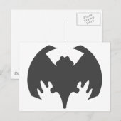 Bat Grey Het museum Zazzle geschenken Briefkaart (Voorkant / Achterkant)