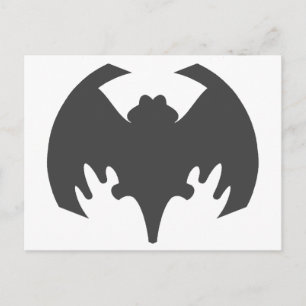 Bat Grey Het museum Zazzle geschenken Briefkaart