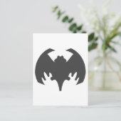 Bat Grey Het museum Zazzle geschenken Briefkaart (Staand voorkant)