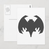 Bat Grey Het museum Zazzle geschenken Briefkaart (Voorkant / Achterkant)