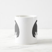 Bat Grey Het museum Zazzle geschenken Koffiemok (Center)