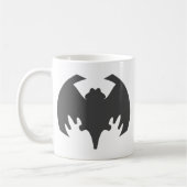 Bat Grey Het museum Zazzle geschenken Koffiemok (Links)