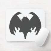 Bat Grey Het museum Zazzle geschenken Muismat (Met muis)