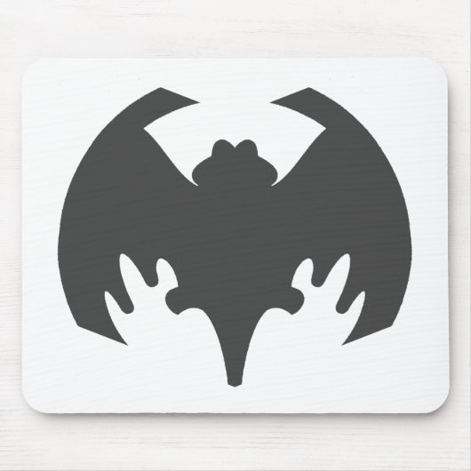 Bat Grey Het museum Zazzle geschenken Muismat (Voorkant)