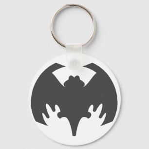 Bat Grey Het museum Zazzle geschenken Sleutelhanger