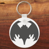 Bat Grey Het museum Zazzle geschenken Sleutelhanger (Voorkant)