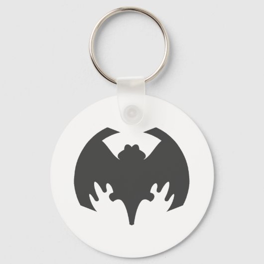Bat Grey Het museum Zazzle geschenken Sleutelhanger (Voorkant)