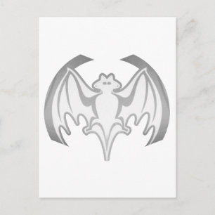 Bat Grey Inv Het MUSEUM Zazzle Gifts Briefkaart