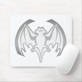 Bat Grey Inv Het MUSEUM Zazzle Gifts Muismat (Met muis)