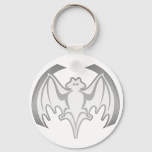 Bat Grey Inv Het MUSEUM Zazzle Gifts Sleutelhanger