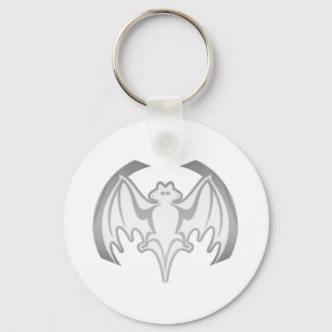 Bat Grey Inv Het MUSEUM Zazzle Gifts Sleutelhanger