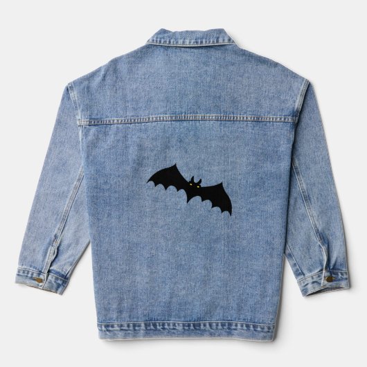 Bat halloween denim jacket (Achterkant)