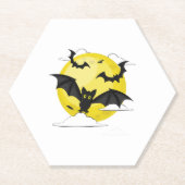 Bat Halloween Kartonnen Onderzetters (Voorkant)