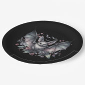 Bat Halloween Papieren Bordje (Gekanteld)