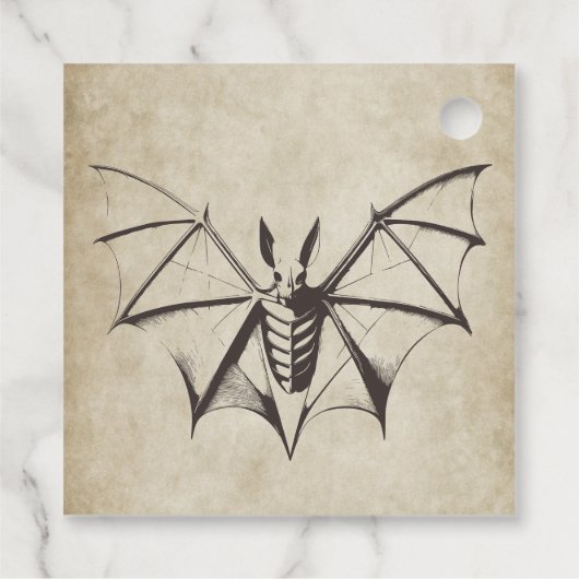  Bat Halloween Party Bedankjes Labels (Achterkant)