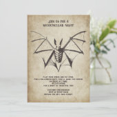 Bat Halloween Party Uitnodiging (Staand voorkant)