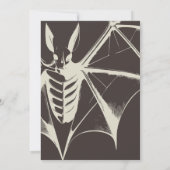 Bat Halloween Party Uitnodiging (Achterkant)