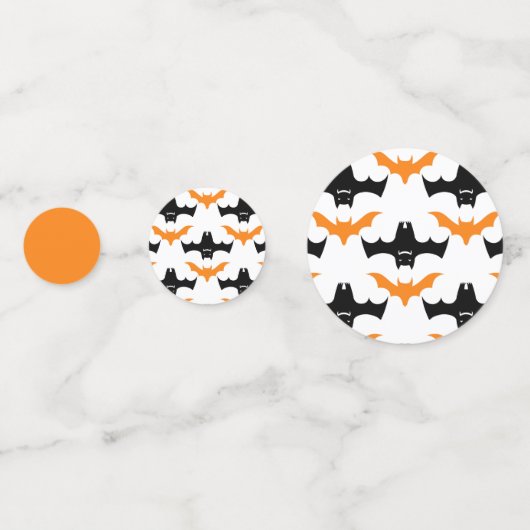 Bat Halloween Pattern Confetti (Achterkanten)