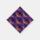 Bat Halloween Pattern Servet (Hoek)