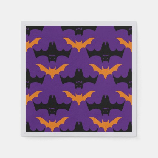 Bat Halloween Pattern Servet (Voorkant)