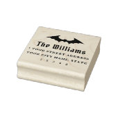 Bat Halloween retouradres Rubberstempel (Stempel)