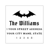 Bat Halloween retouradres Rubberstempel (Afrduk)