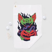 Bat Halloween - Scary Vampire Halloween Pompoen Golfhanddoek (Insitu)