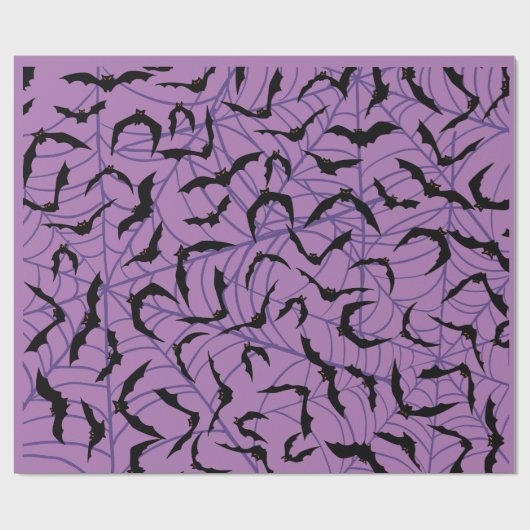 Bat Halloween Spooky Season Cadeaupapier (Vlak)