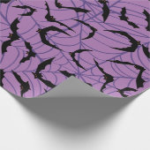 Bat Halloween Spooky Season Cadeaupapier (Hoek)