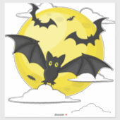 Bat Halloween Sticker (Vel)