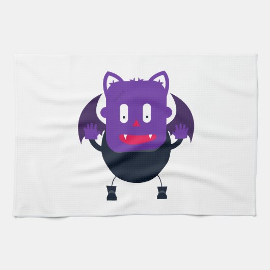 Bat halloween         theedoek (Horizontaal)