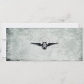 Bat Halloween Ticket Uitnodiging II (Achterkant)