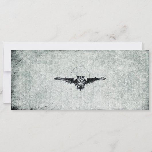 Bat Halloween Ticket Uitnodiging II (Achterkant)