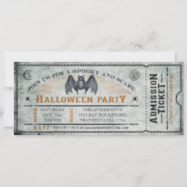  Bat Halloween Ticket Uitnodiging II