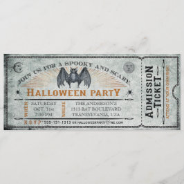 Bat Halloween Ticket Uitnodiging II