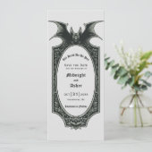 Bat Halloween tot de dood ons deel sparen de datum Kaart (Staand voorkant)