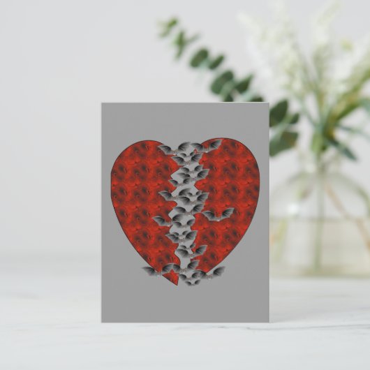 Bat Heart Briefkaart (Staand voorkant)
