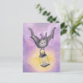 Bat Holding a Lantern Briefkaart (Staand voorkant)
