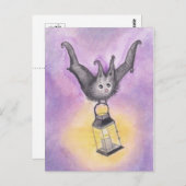 Bat Holding a Lantern Briefkaart (Voorkant / Achterkant)