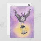 Bat Holding a Lantern Briefkaart (Voorkant / Achterkant)