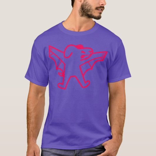 Bat hond jongen vriend t-shirt (Voorkant)