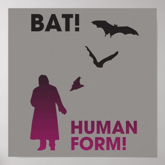 Bat Human Form Laszlo Cravensworth Poster (Voorkant)